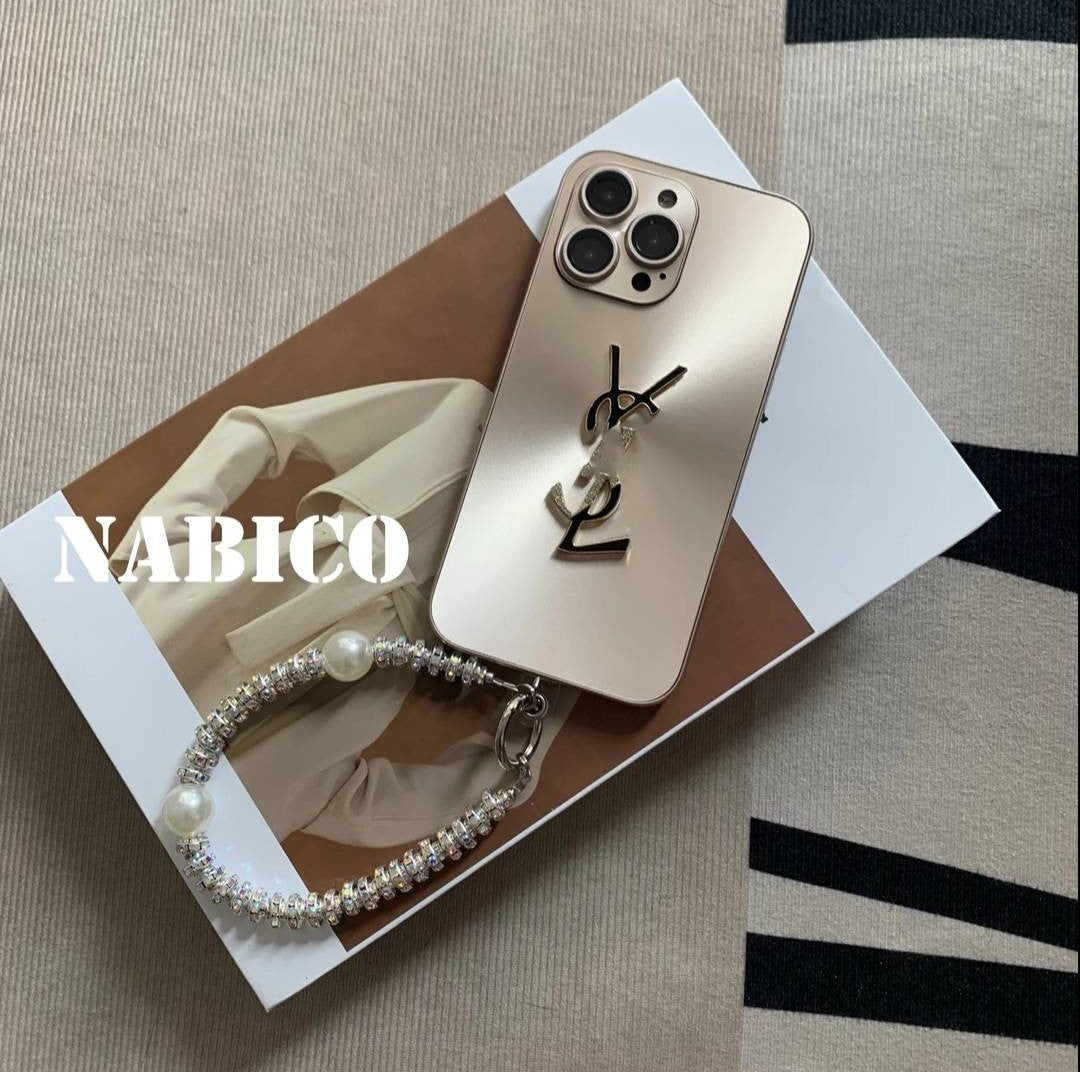 Y-S-L Shine x Mono iPhone Case With Chain - Iphonecasehouse