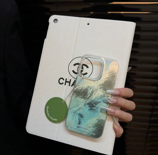 Glacier Blur Shell iPhone Case – INS Style Iridescent Design - Iphonecasehouse