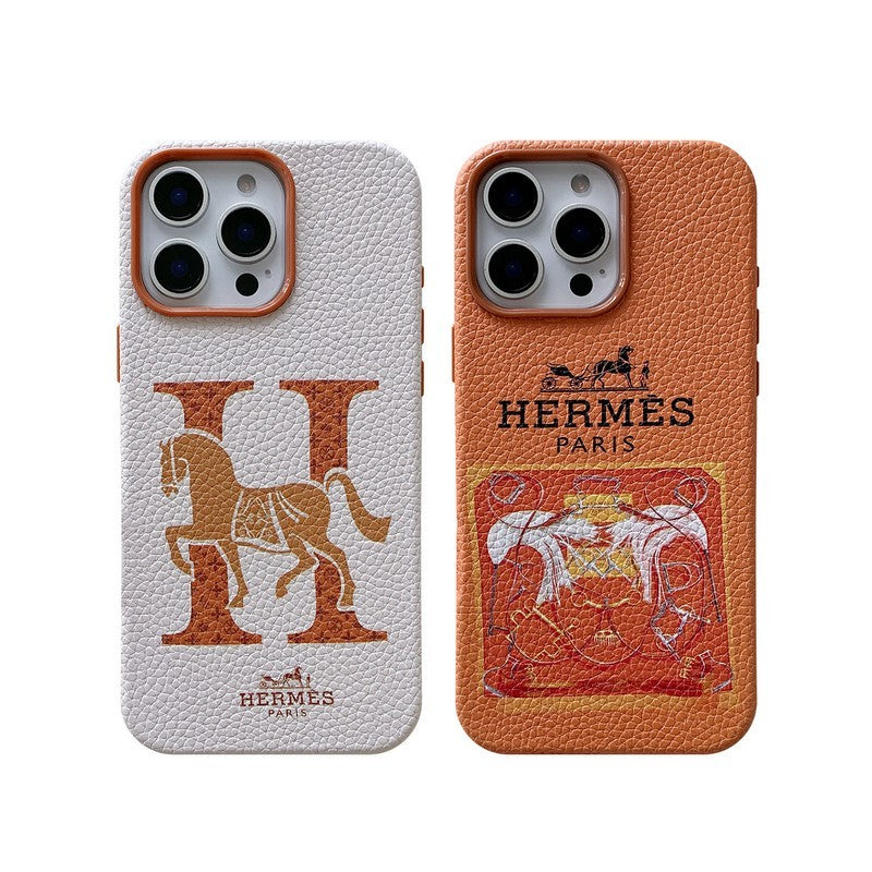 Herm Leather iPhone Case - Iphonecasehouse