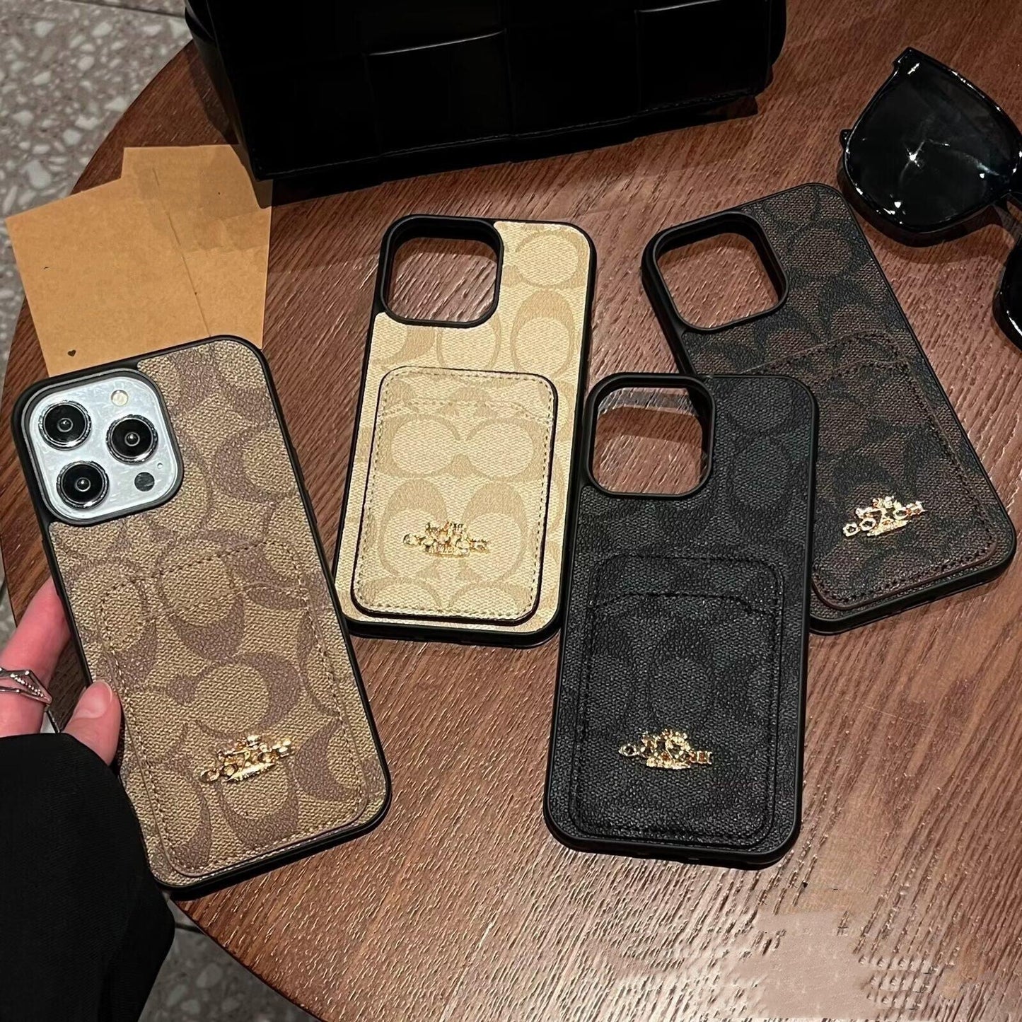Coa Card Bag Leather iPhone Case - Iphonecasehouse
