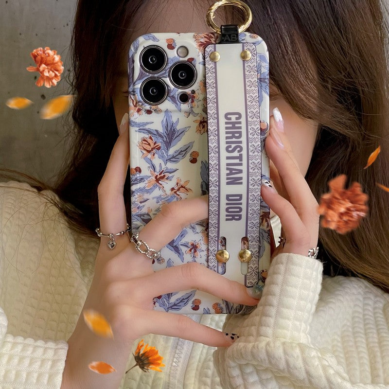 CD Purple & White Wristband iPhone Case - Iphonecasehouse