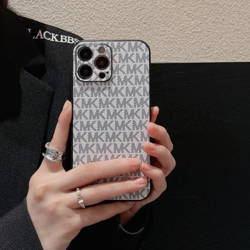 MK Leather iPhone Case - Iphonecasehouse