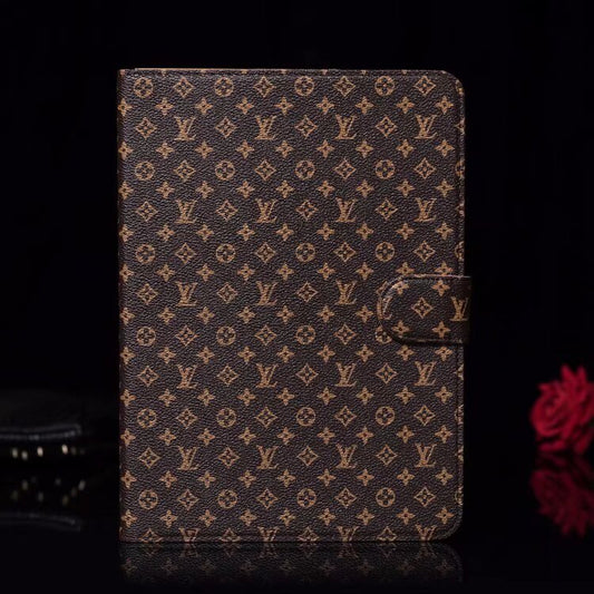 Elegant Monogram Canvas Flip Cover Apple iPad Protective Leather Case - Iphonecasehouse