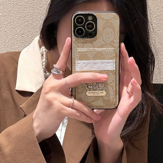 Coa Card Bag Leather iPhone Case - Iphonecasehouse