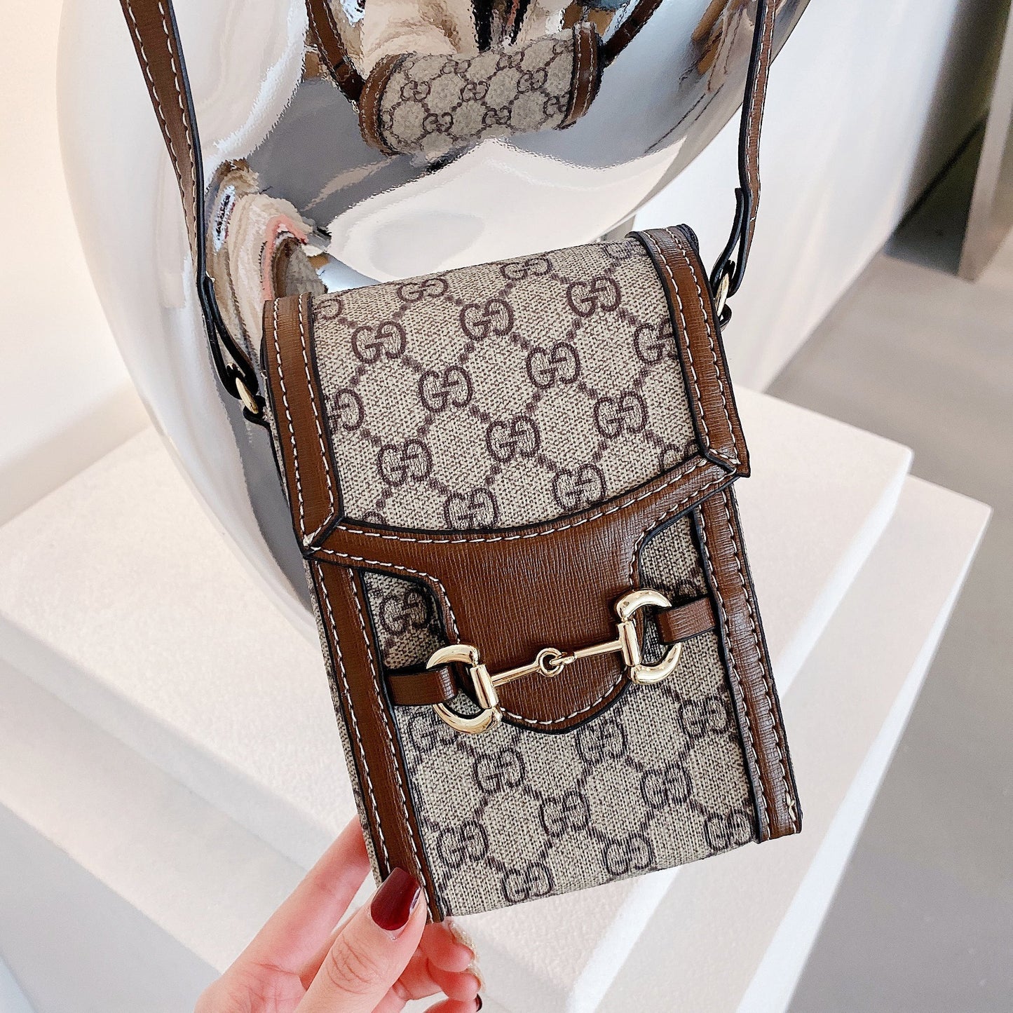 GG Crossbody Leather Bag - Iphonecasehouse