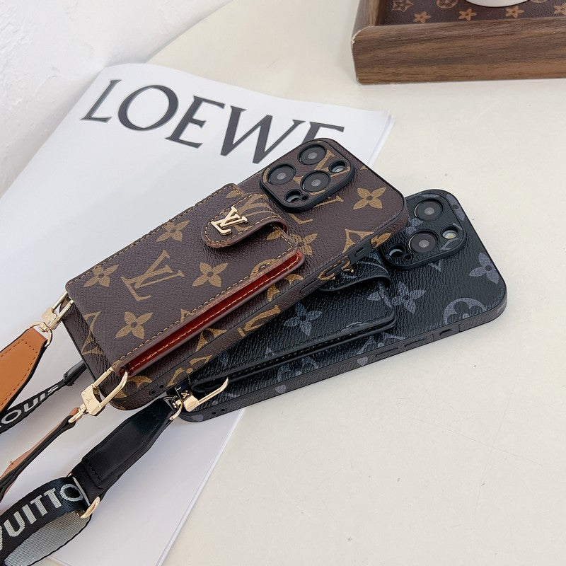 Lou Card Bag Crossbody Color Chain iPhone Case - Iphonecasehouse