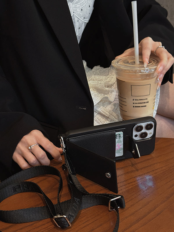 Pra Crossbody Leather iPhone Case - Iphonecasehouse