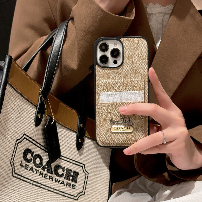Coa Card Bag Leather iPhone Case - Iphonecasehouse