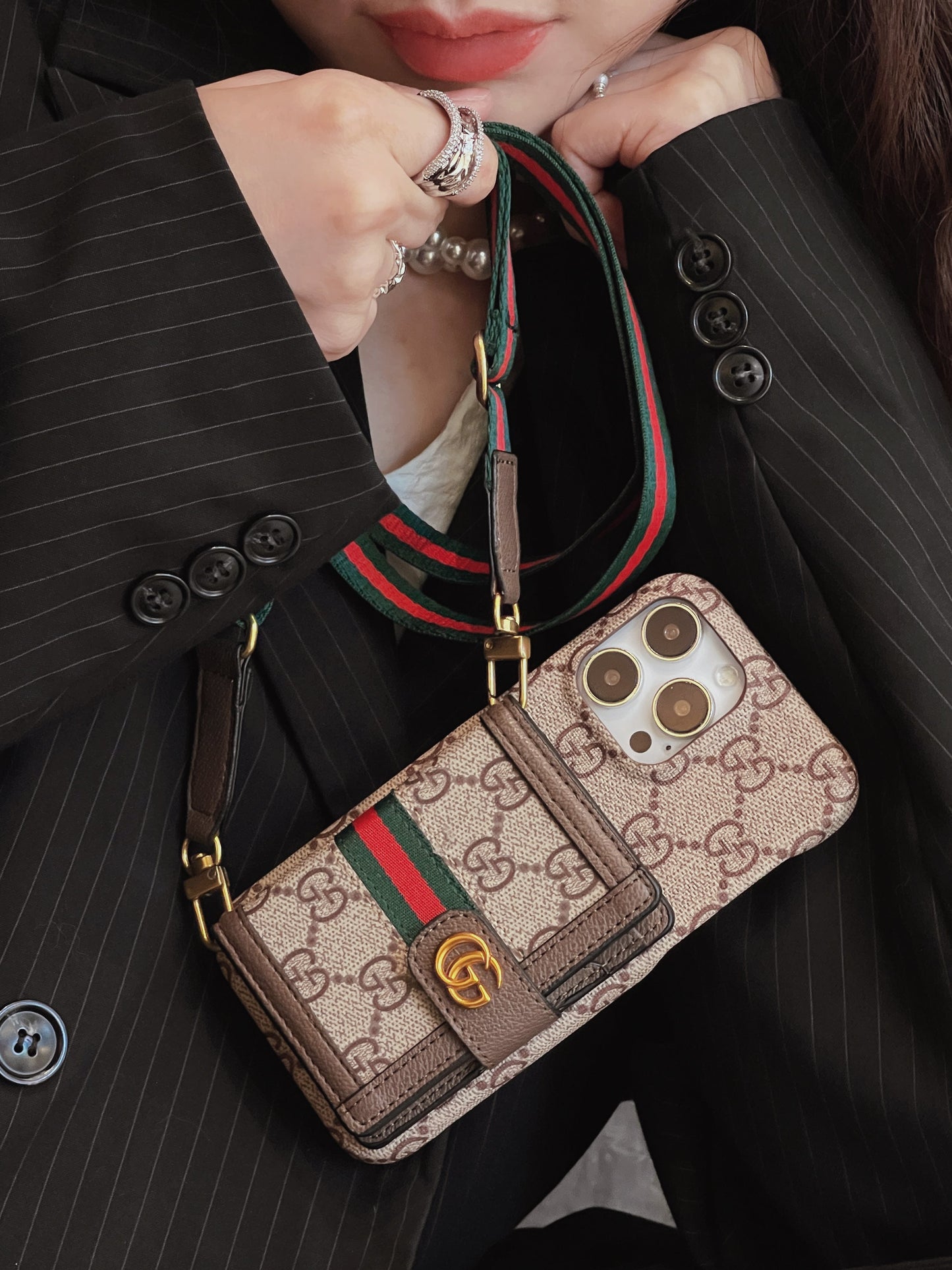 GG Card Bag iPhone Case - Iphonecasehouse