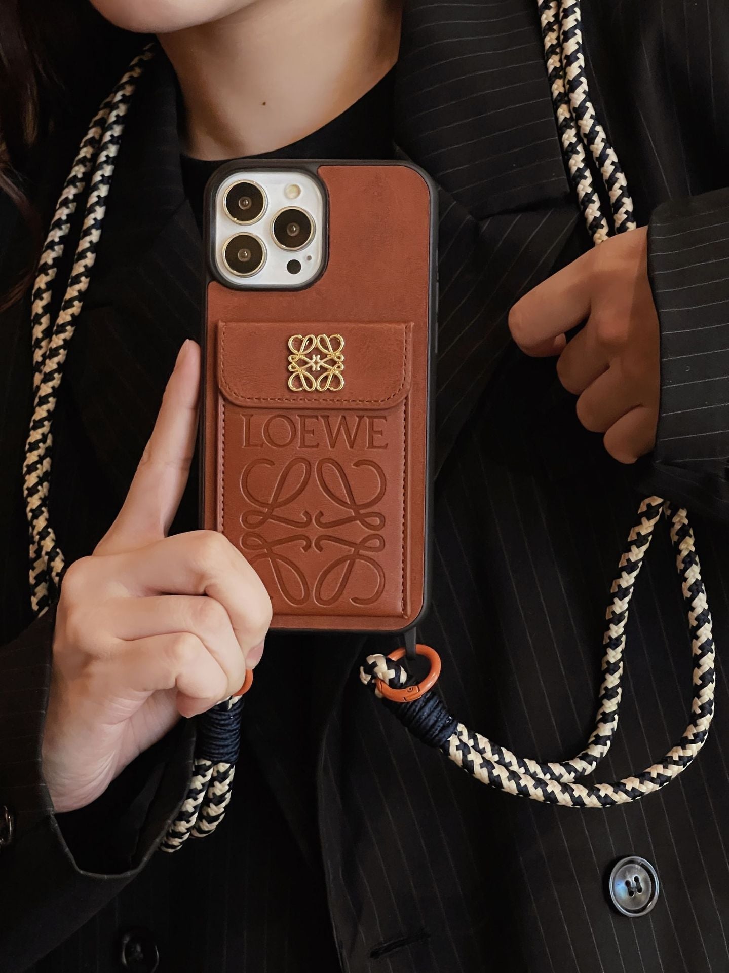 Loe Card Holder Leather iPhone Case - Iphonecasehouse