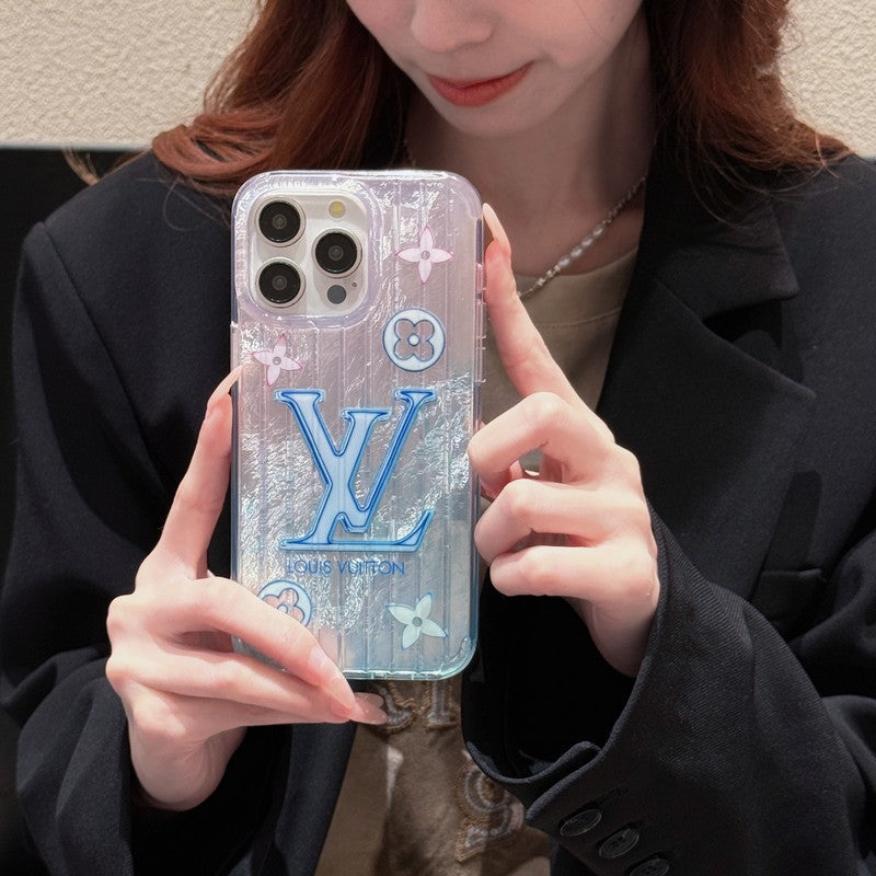 Lou Pink & Blue iPhone Case - Iphonecasehouse