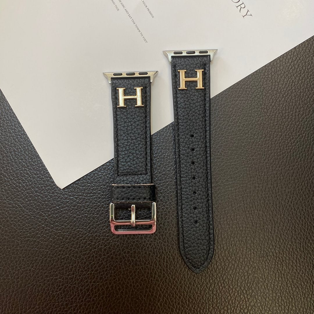 Genuine Pattern Leather Apple Watch Strap - Iphonecasehouse