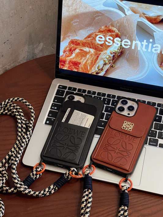Loe Card Holder Leather iPhone Case - Iphonecasehouse