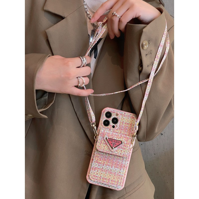 Pra Weave Card Bag Crossbody iPhone Case - Iphonecasehouse