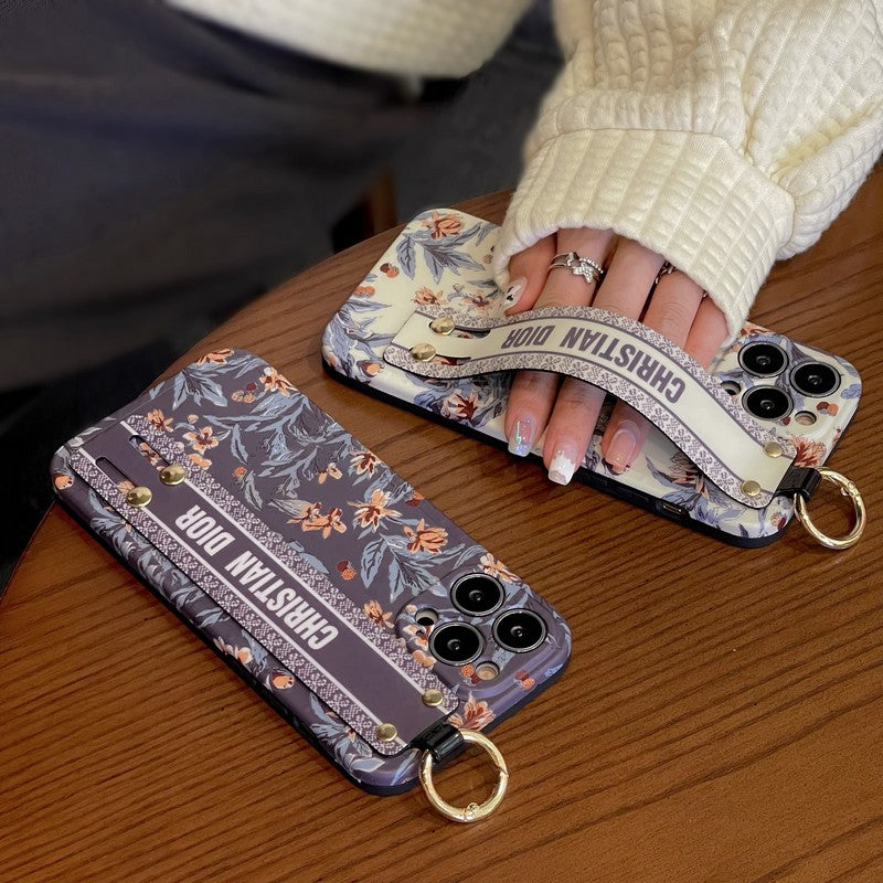 CD Purple & White Wristband iPhone Case - Iphonecasehouse
