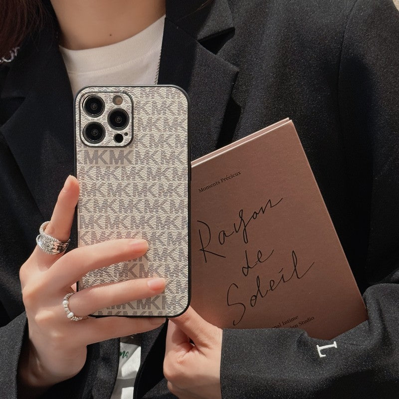 MK Leather iPhone Case - Iphonecasehouse