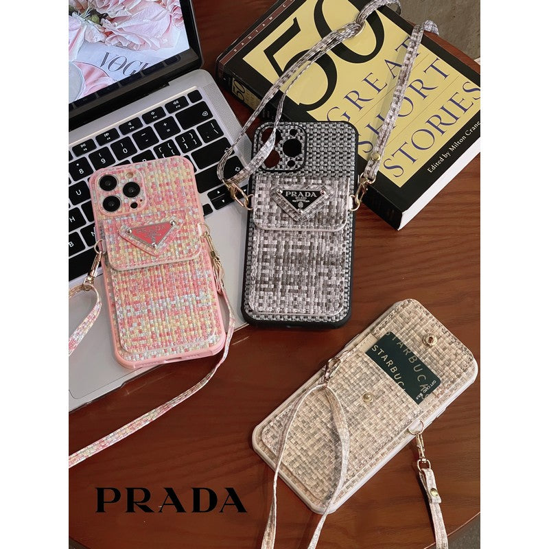 Pra Weave Card Bag Crossbody iPhone Case - Iphonecasehouse