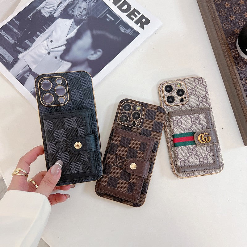 Lou Classic Color Card Bag iPhone Case - Iphonecasehouse