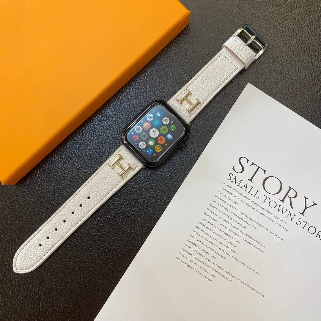 Genuine Pattern Leather Apple Watch Strap - Iphonecasehouse
