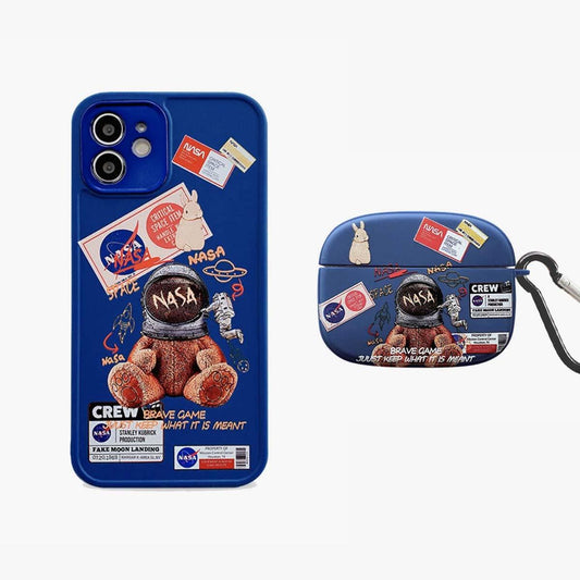 Limited Blue Astronaut Phone & AirPods Case | 2-Pack - Iphonecasehouse