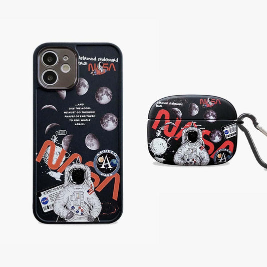Limited Black Astronaut Phone & AirPods Case | 2-Pack - Iphonecasehouse