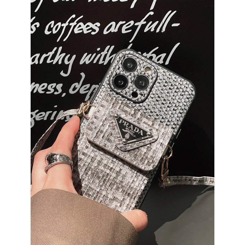 Pra Weave Card Bag Crossbody iPhone Case - Iphonecasehouse