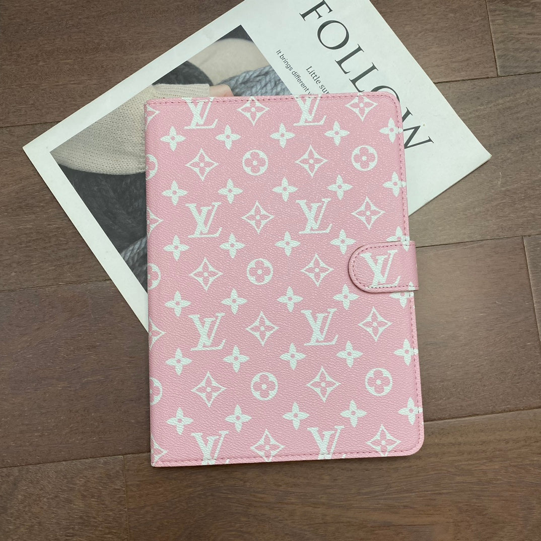 Elegant Monogram Canvas Flip Cover Apple iPad Protective Leather Case - Iphonecasehouse
