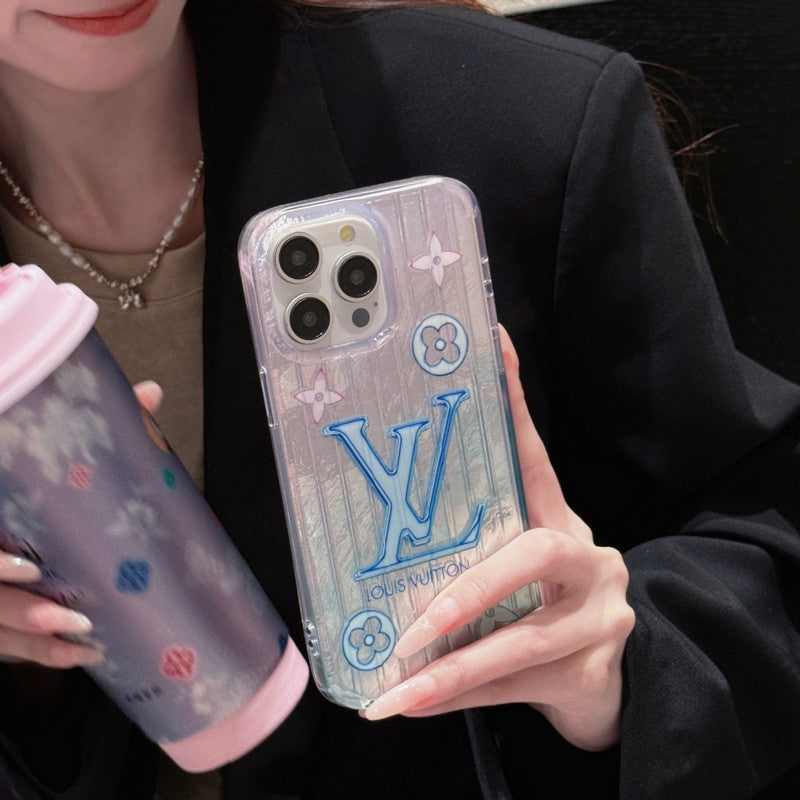 Lou Pink & Blue iPhone Case - Iphonecasehouse