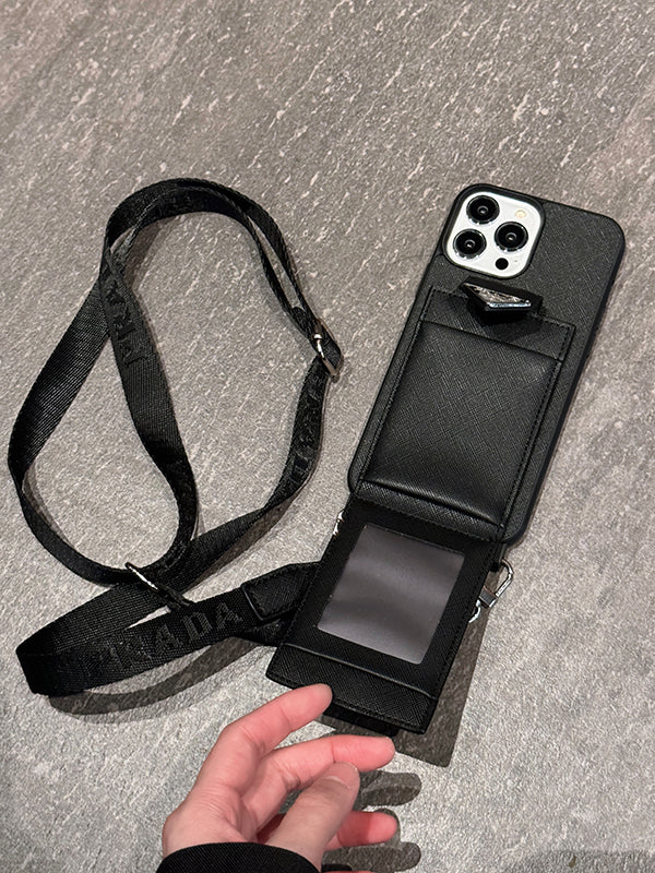Pra Crossbody Leather iPhone Case - Iphonecasehouse