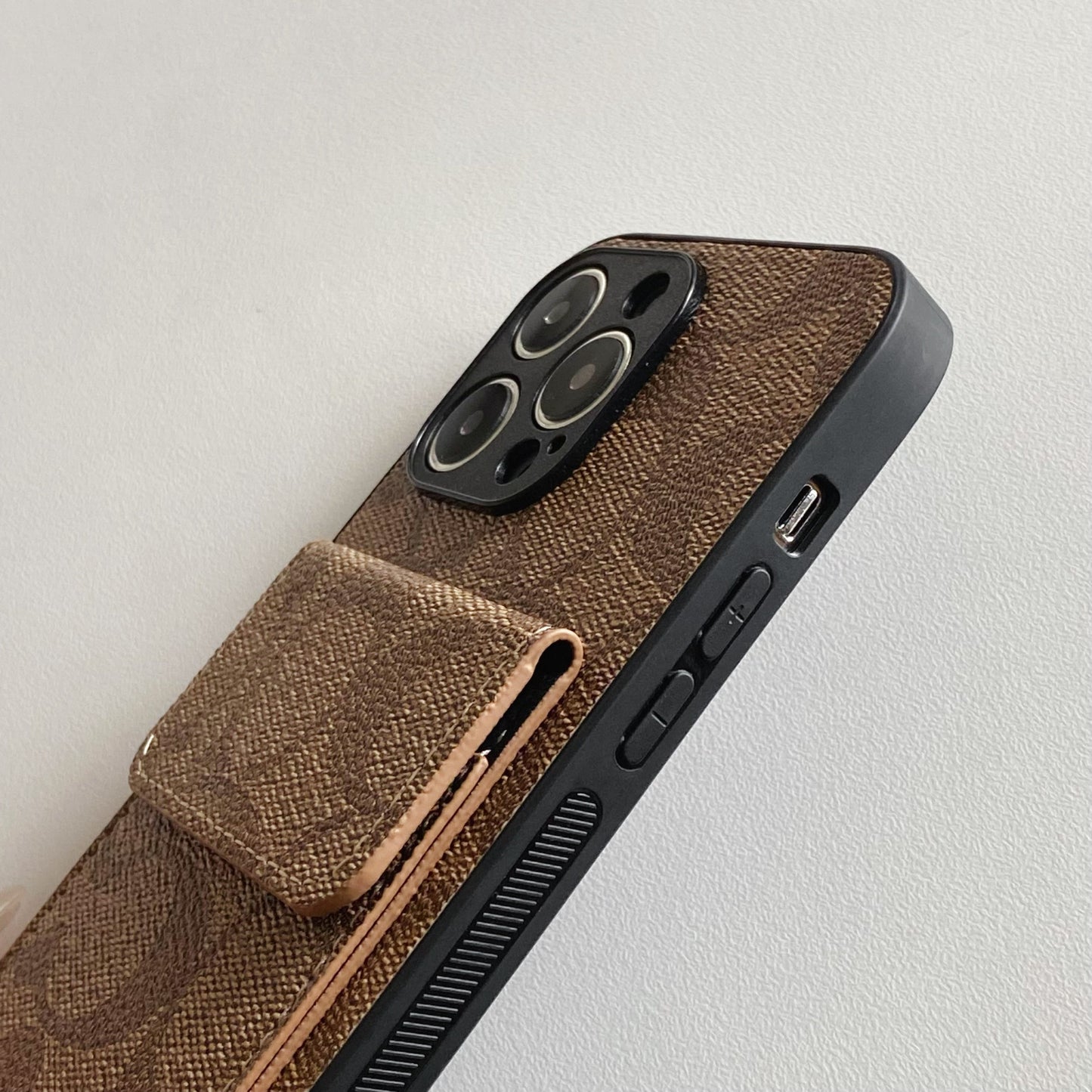 Coach iPhone Case With Wallet Light Brown-HP240513 - Iphonecasehouse