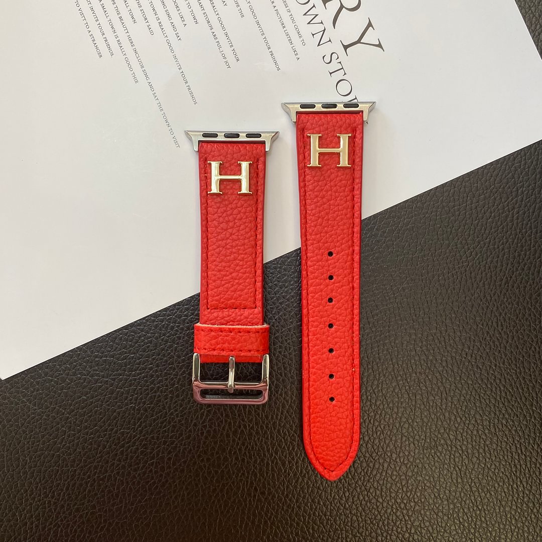 Genuine Pattern Leather Apple Watch Strap - Iphonecasehouse