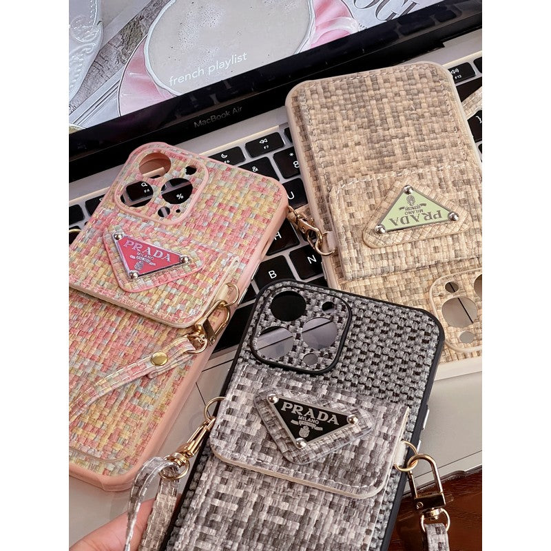 Pra Weave Card Bag Crossbody iPhone Case - Iphonecasehouse
