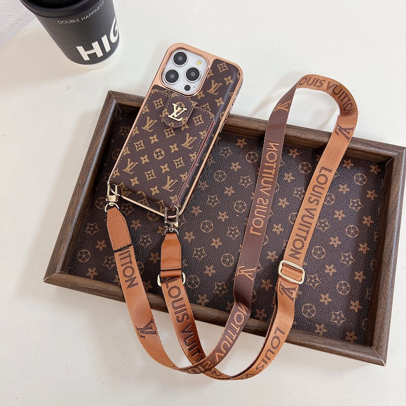 Lou Gold Cover Crossbody iPhone Case - Iphonecasehouse