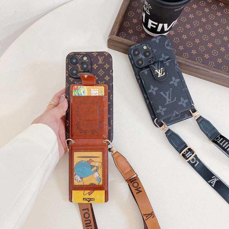 Lou Card Bag Crossbody Color Chain iPhone Case - Iphonecasehouse