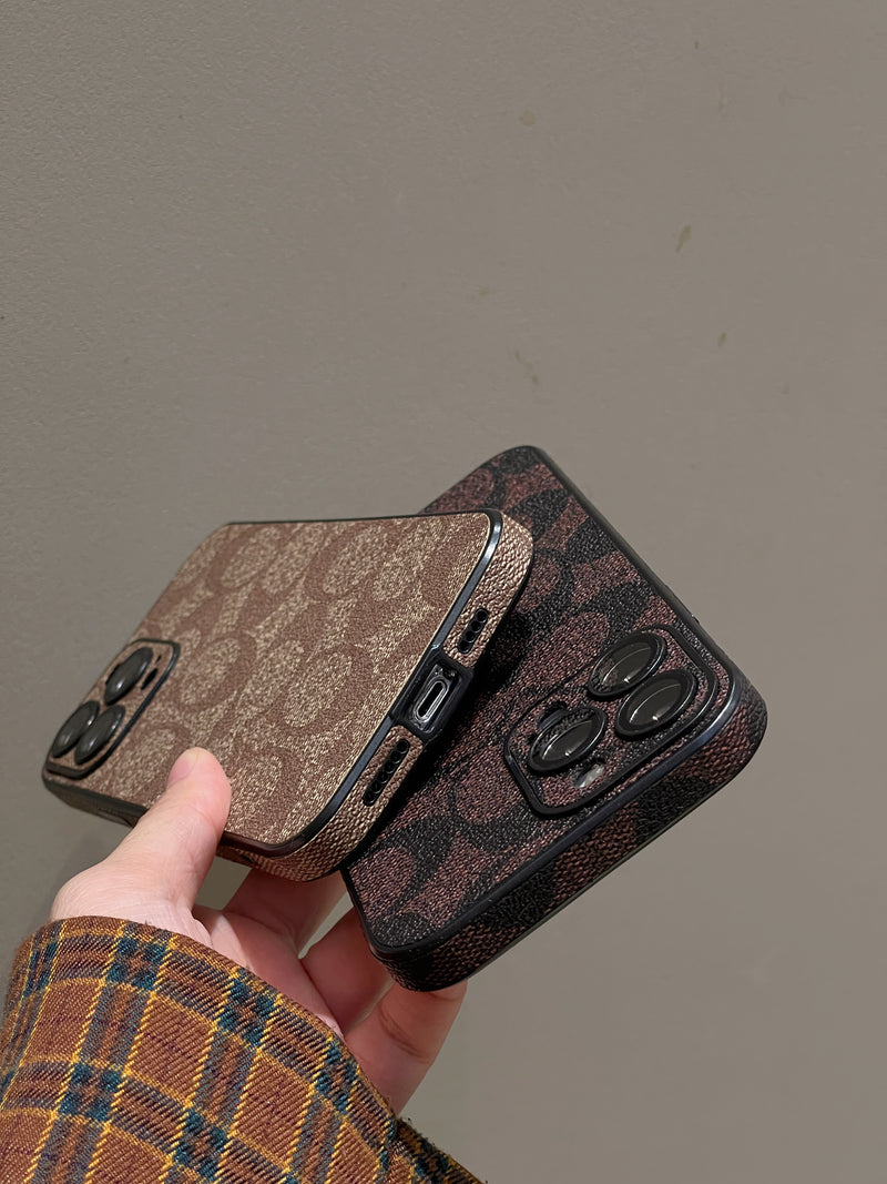 Coach iPhone Case Brown -QB240402 - Iphonecasehouse