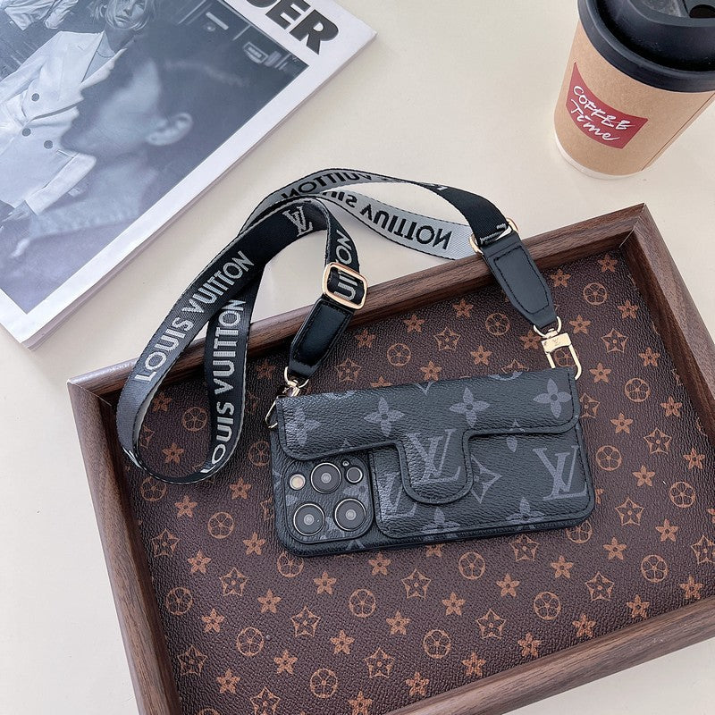 Lou Side Card Holder Crossbody iPhone Case - Iphonecasehouse