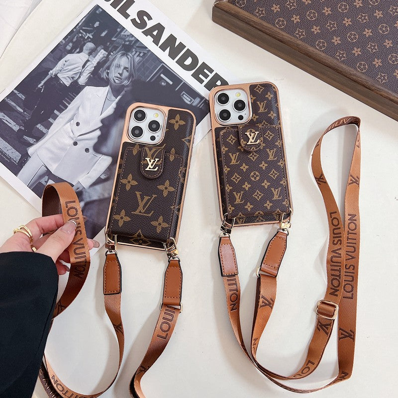 Lou Gold Cover Crossbody iPhone Case - Iphonecasehouse