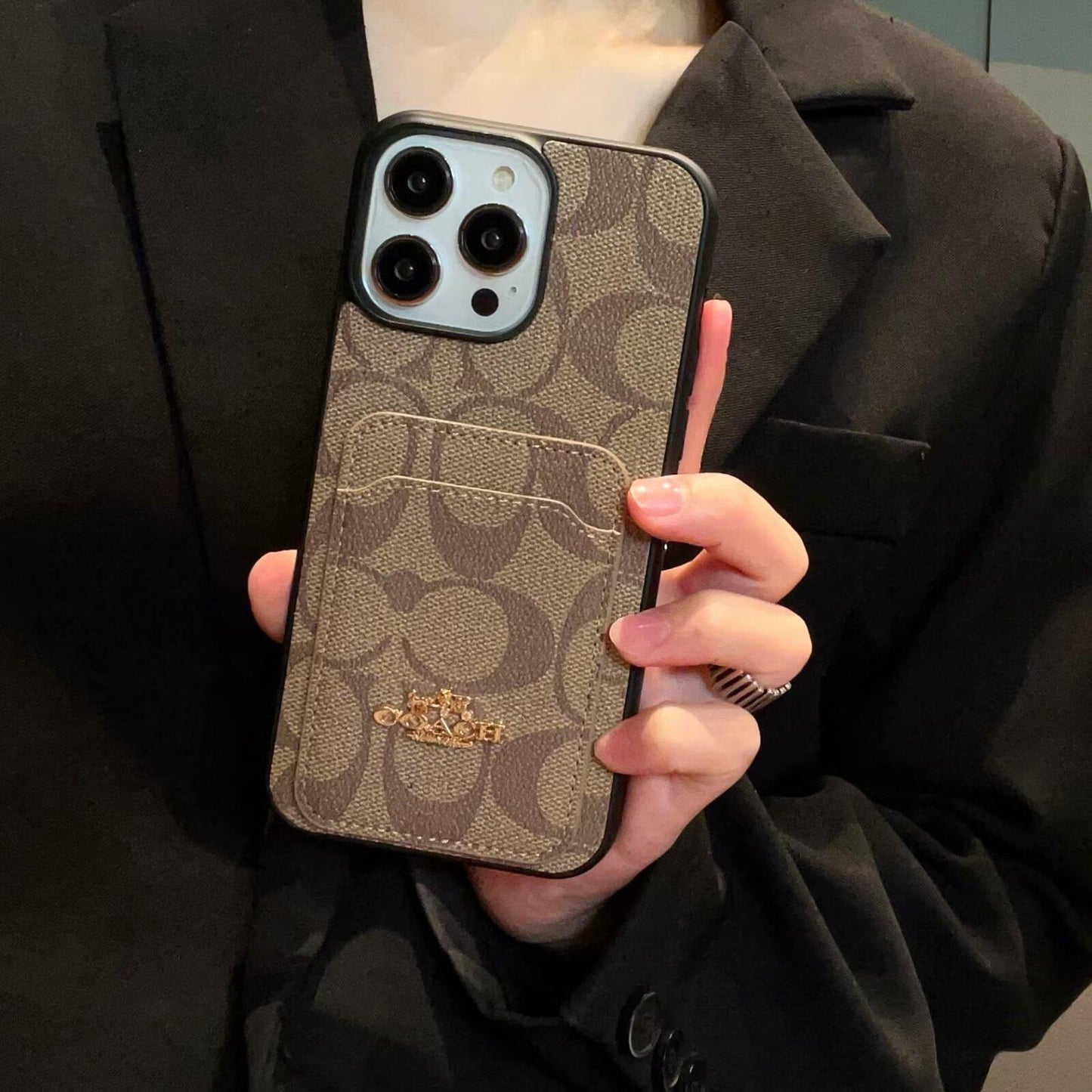 Coa Card Bag Leather iPhone Case - Iphonecasehouse