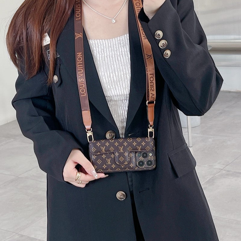 Lou Side Card Holder Crossbody iPhone Case - Iphonecasehouse
