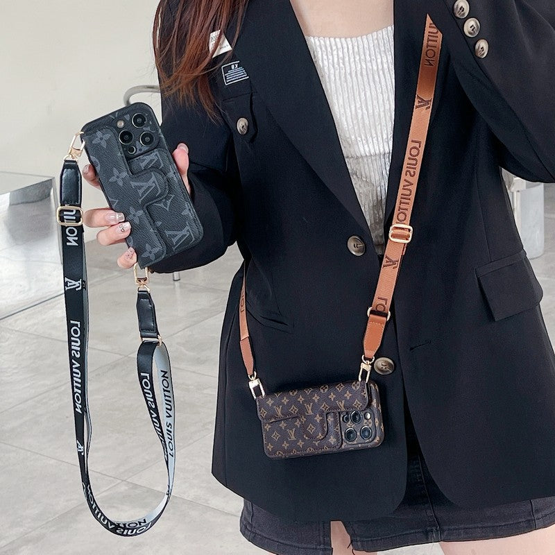 Lou Side Card Holder Crossbody iPhone Case - Iphonecasehouse