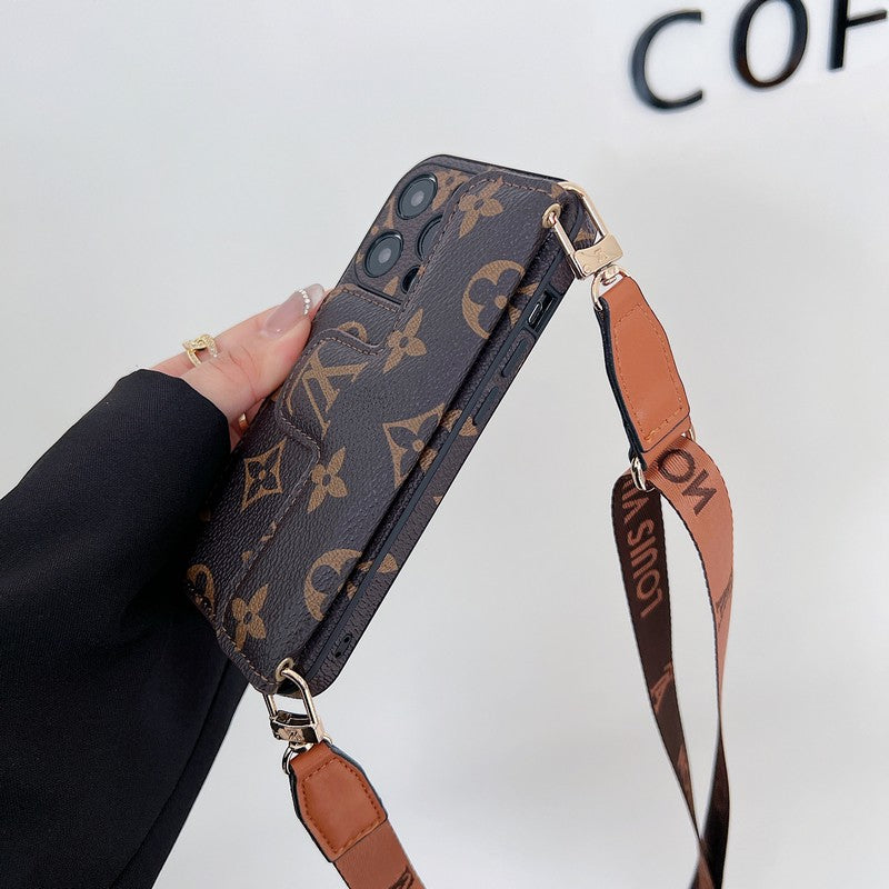 Lou Side Card Holder Crossbody iPhone Case - Iphonecasehouse