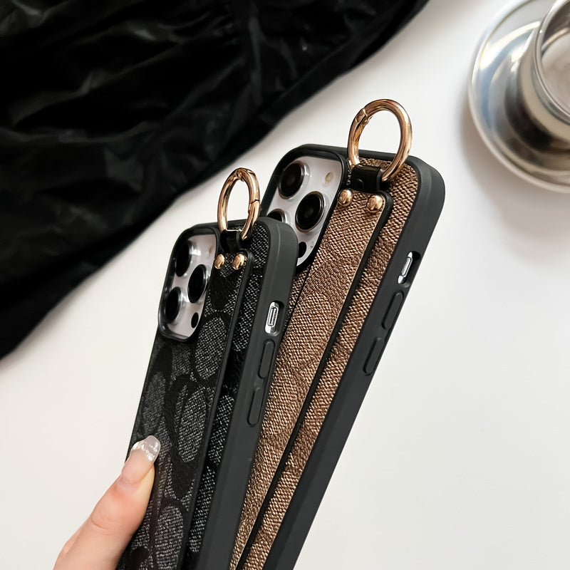 Coach iPhone Case With Holder Coffee-SW240330 - Iphonecasehouse