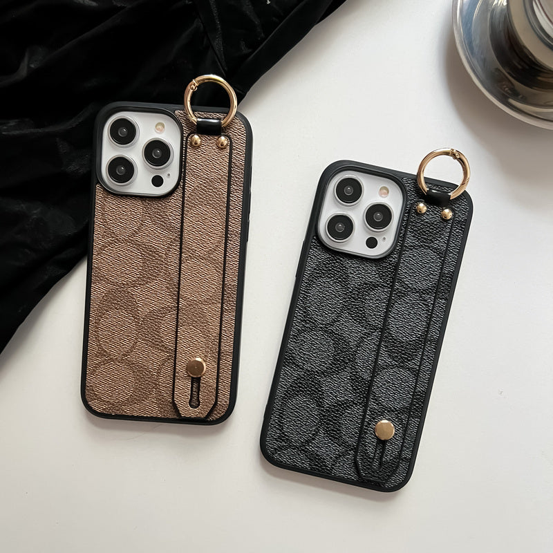 Coach iPhone Case With Holder Coffee-SW240330 - Iphonecasehouse