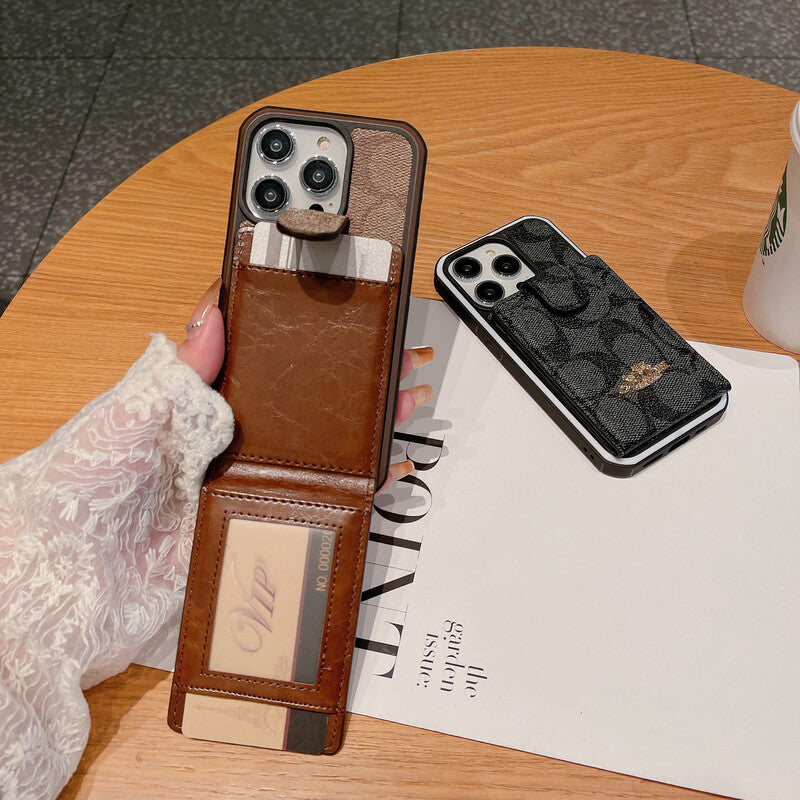 Coach iPhone Case With Wallet -LBK241416 - Iphonecasehouse