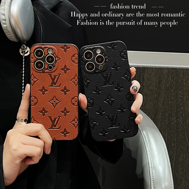 Lou Color Leather iPhone Case - Iphonecasehouse