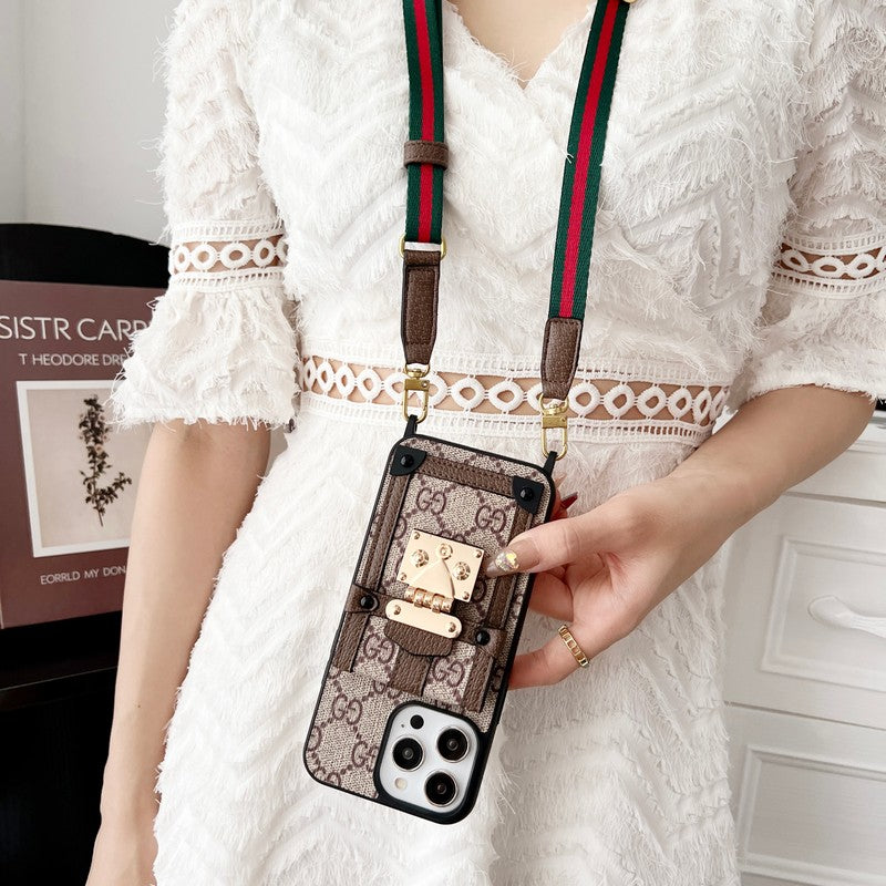 GG Card Bag Chain Classic iPhone Case - Iphonecasehouse