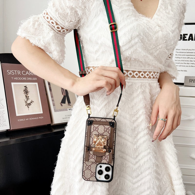 GG Card Bag Chain Classic iPhone Case - Iphonecasehouse