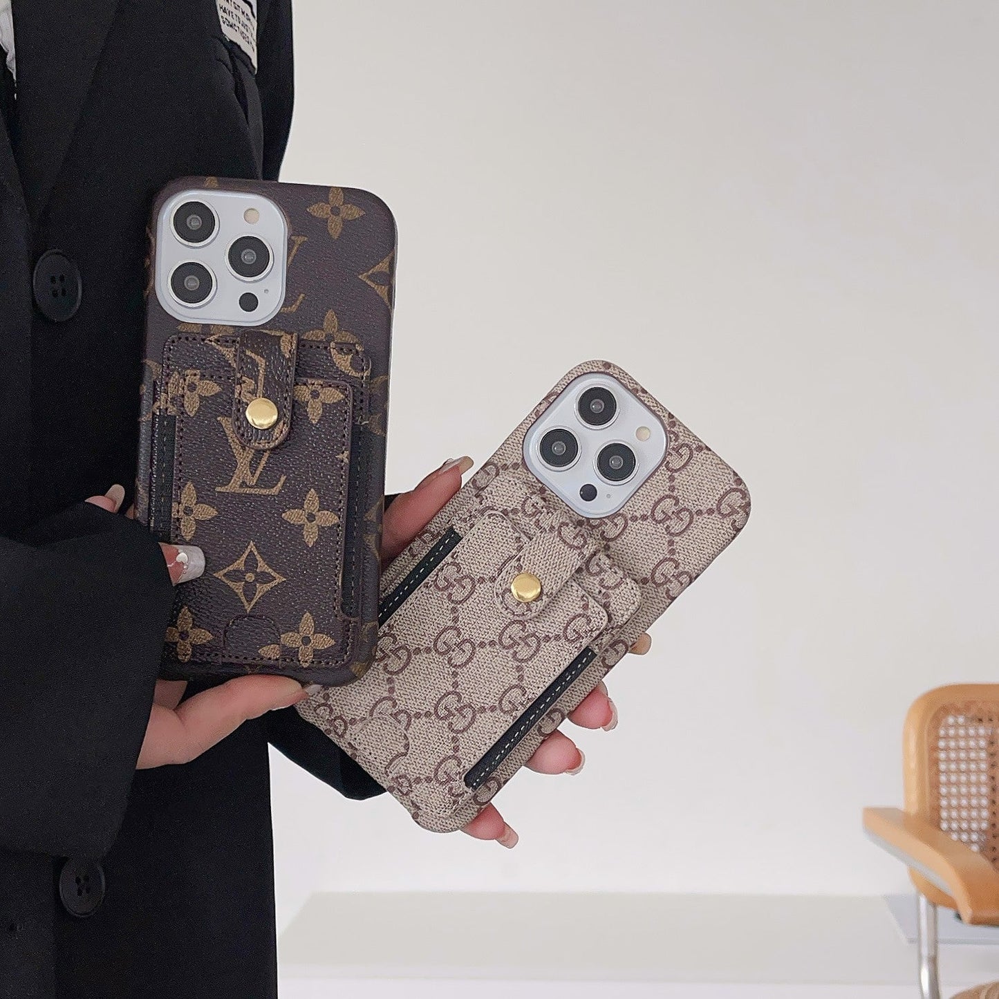 GG Card Holder iPhone Case - Iphonecasehouse