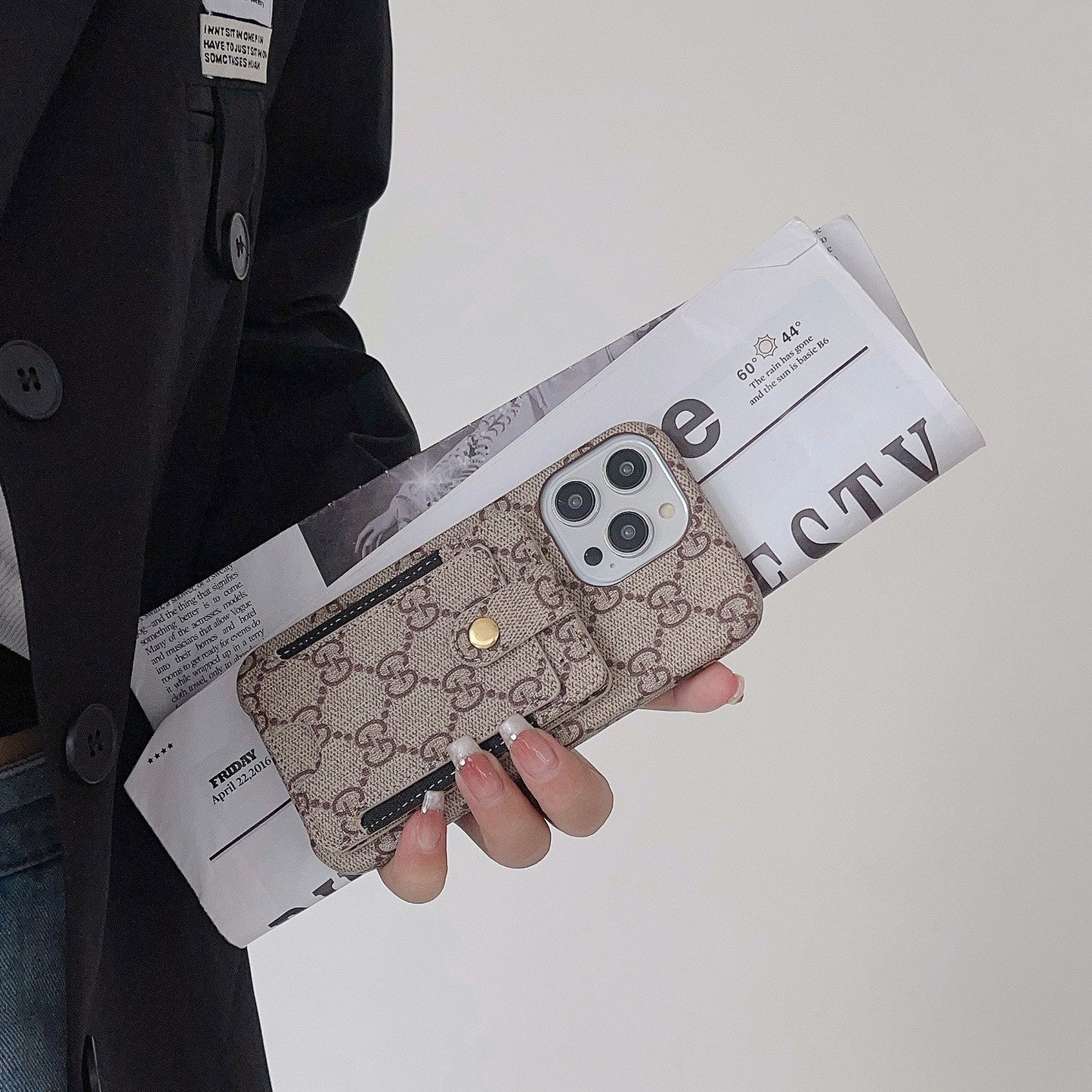 GG Card Holder iPhone Case - Iphonecasehouse