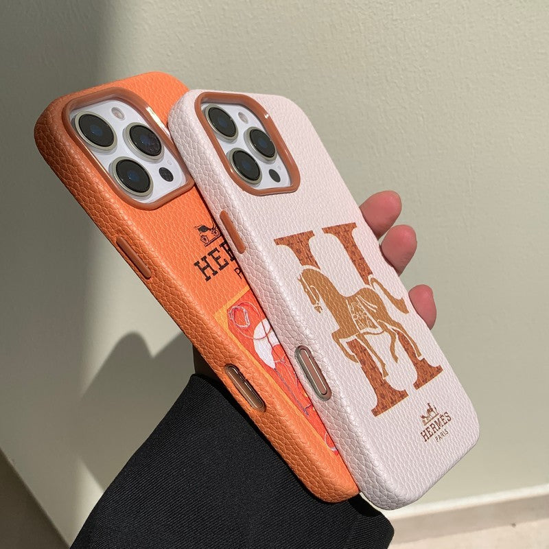 Herm Leather iPhone Case - Iphonecasehouse